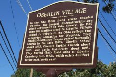 Oberlin Village Dedication